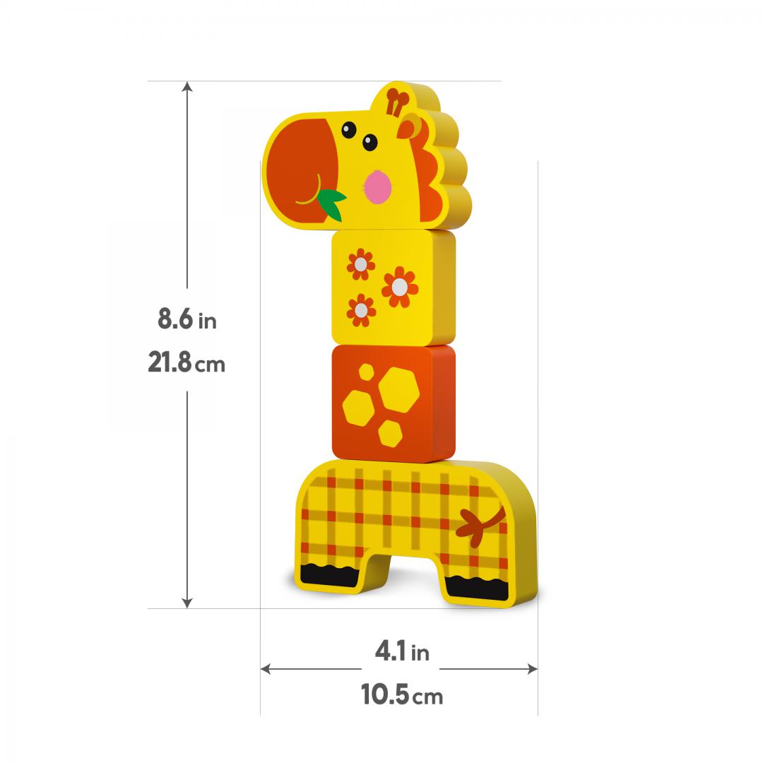 KIDS HITS GRADINA ZOOLOGICA PRIETENOASA DIN LEMN, KH20/001 - imagine 3