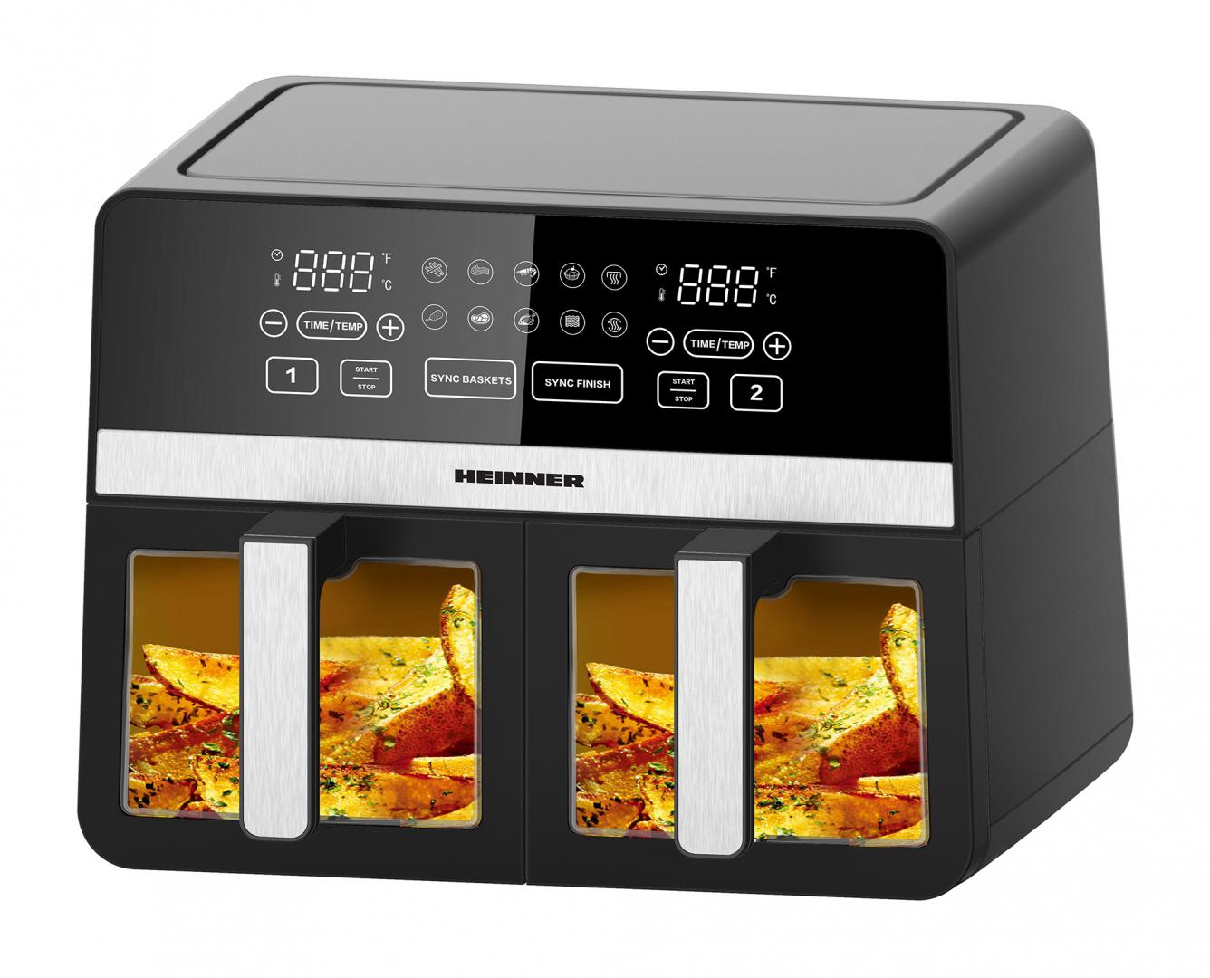 HEINNER FRITEUZA DUBLA CU AER CALD SIMCOOK, HAF-K10DB24BK