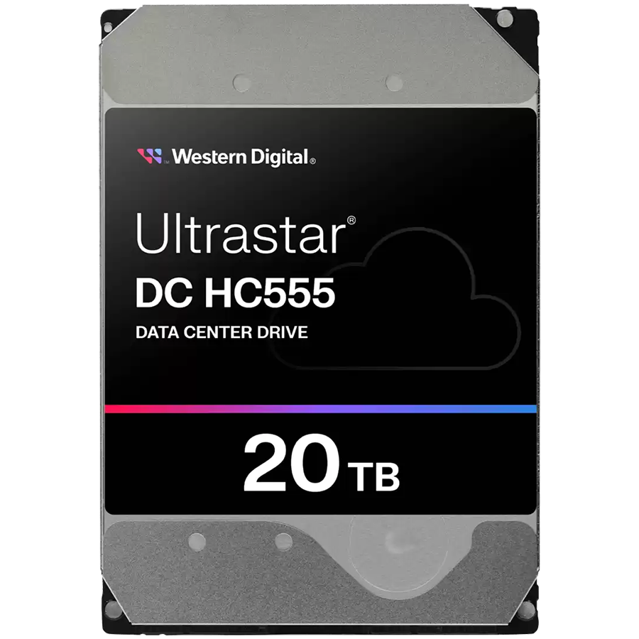 WD HDD Server Ultrastar DC HC555 20TB 512e SE, 3.5, 512MB, 7200 RPM, SATA, SKU, WUH722020CLE6L4