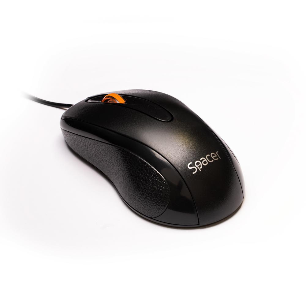 SPACER Mouse, 1000 dpi, Negru, SPMO-F01