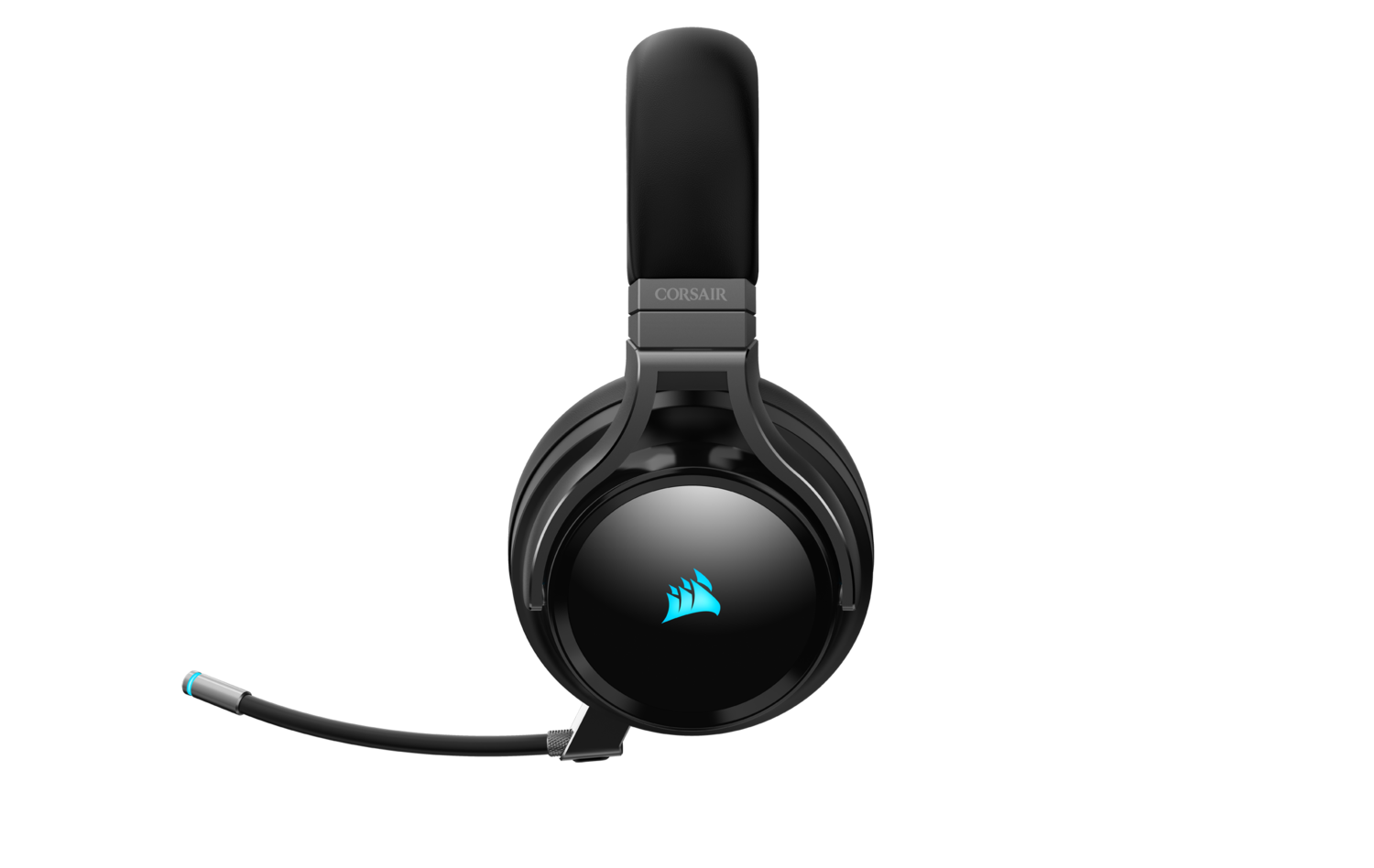 Corsair CASTI, Virtuoso RGB, wireless, cu fir, gaming, utilizare multimedia, mic pe, CA-9011185-EU - imagine 4