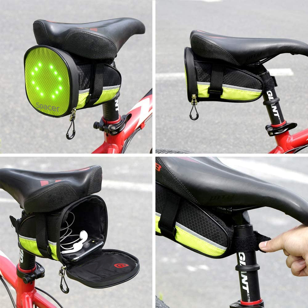 SPACER GEANTA reflectorizanta pentru Bicicleta, cu semnalizare LED prin telecomanda si, SPBB-LEDSign - imagine 6