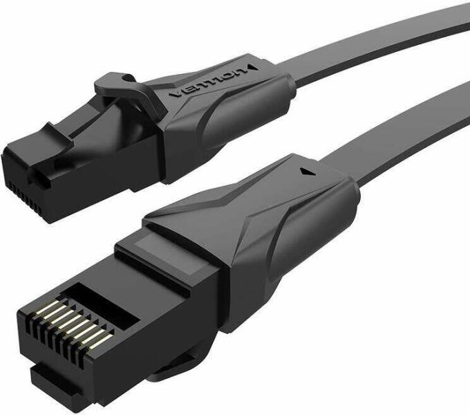 Vention Patch cord UTP, Cat. 5e, RJ-45 (T) la RJ-45 (T), 10m, AWG 26, 1000Mbps, negru, IABBL