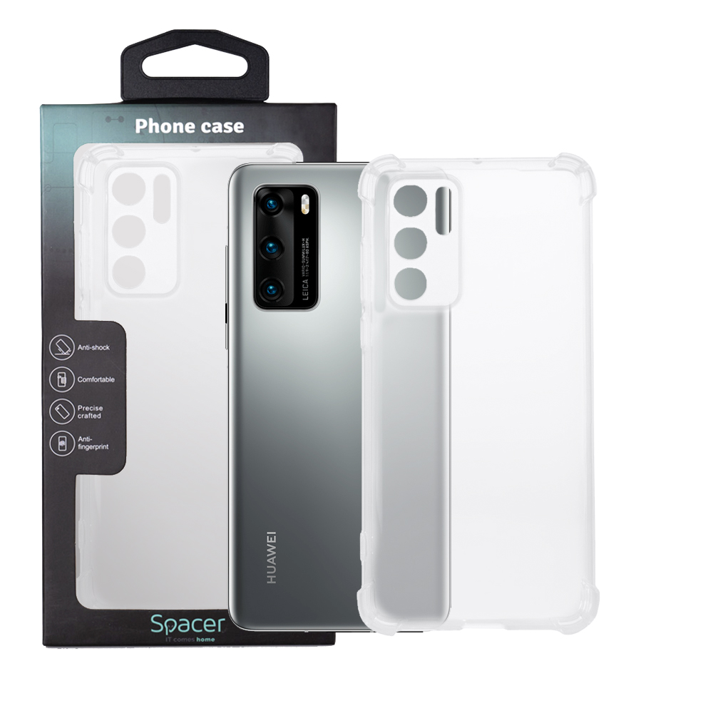 SPACER Husa Huawei telefon P 40, transparent, tip back cover, protectie, SPPC-HU-P-40-CLR