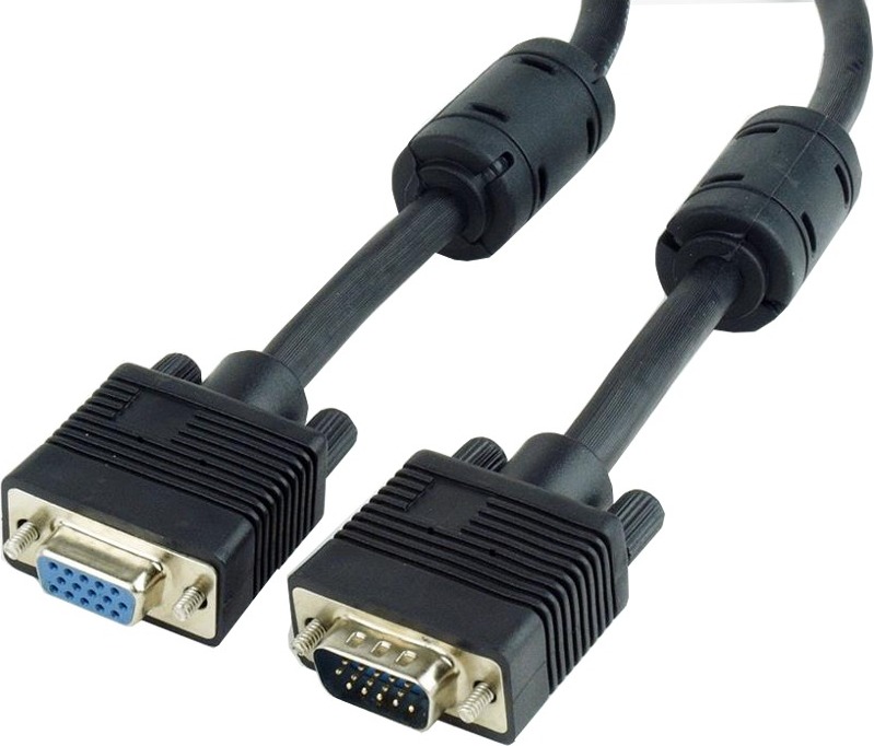 Gembird CABLU video, adaptor VGA (T) la VGA (M), 3m, dublu ecranat, negru, CC-PPVGAX-10-B