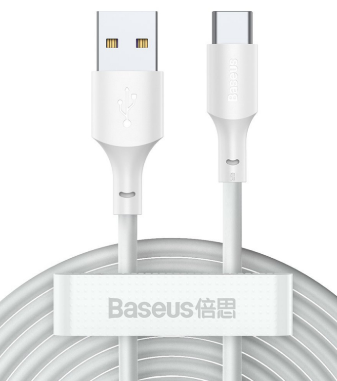BASEUS Cablu alimentare si date Simple Wisdom, Fast Charging Data Cable pt. smartphone, TZCATZJ-02