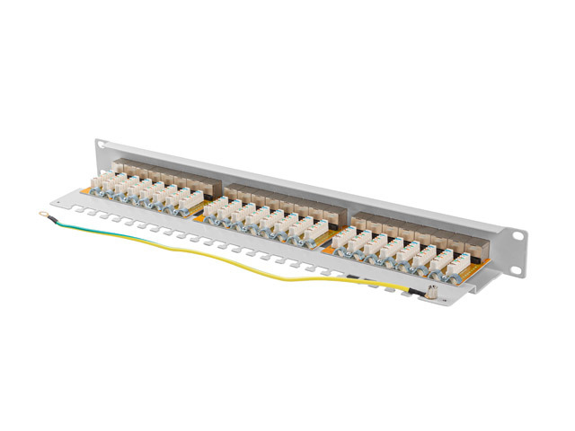 Lanberg Patch panel 24 porturi 1U Cat.6A FTP gri, PPSA-1024-S - imagine 6