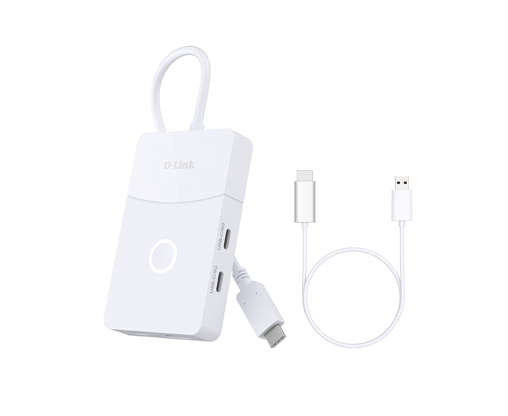 D-Link HUB extern conectare PC USB Type-C, porturi: 1 x HDMI 1.2 wireless pana la 30m, 1 x, DUP-501