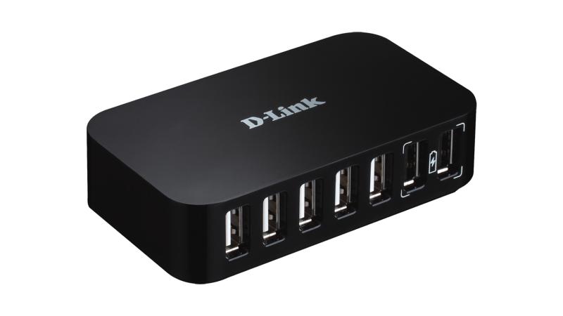 D-Link HUB extern, porturi USB: USB 2.0 x 7, conectare prin USB 2.0, alimentare retea 220 V, DUB-H7