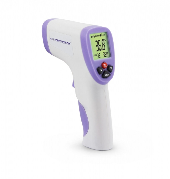 Esperanza Termometru Digital Dr. Lucas ecran LCD Non-Contact Alb/Violet, ECT002