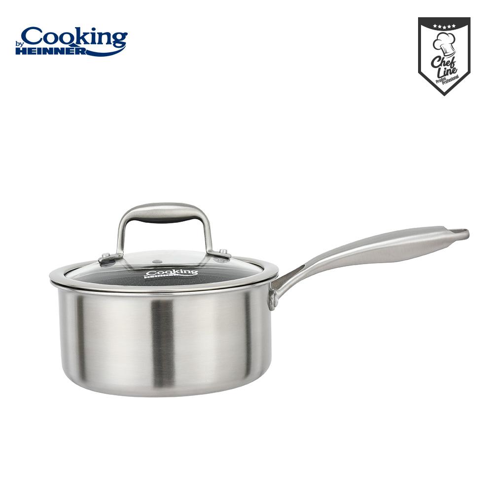 HEINNER CASEROLA CU CAPAC, 16x8.5 CM, 1.6 L, TITANIUM3, COOKING BY, HR-MRK-16 - imagine 2