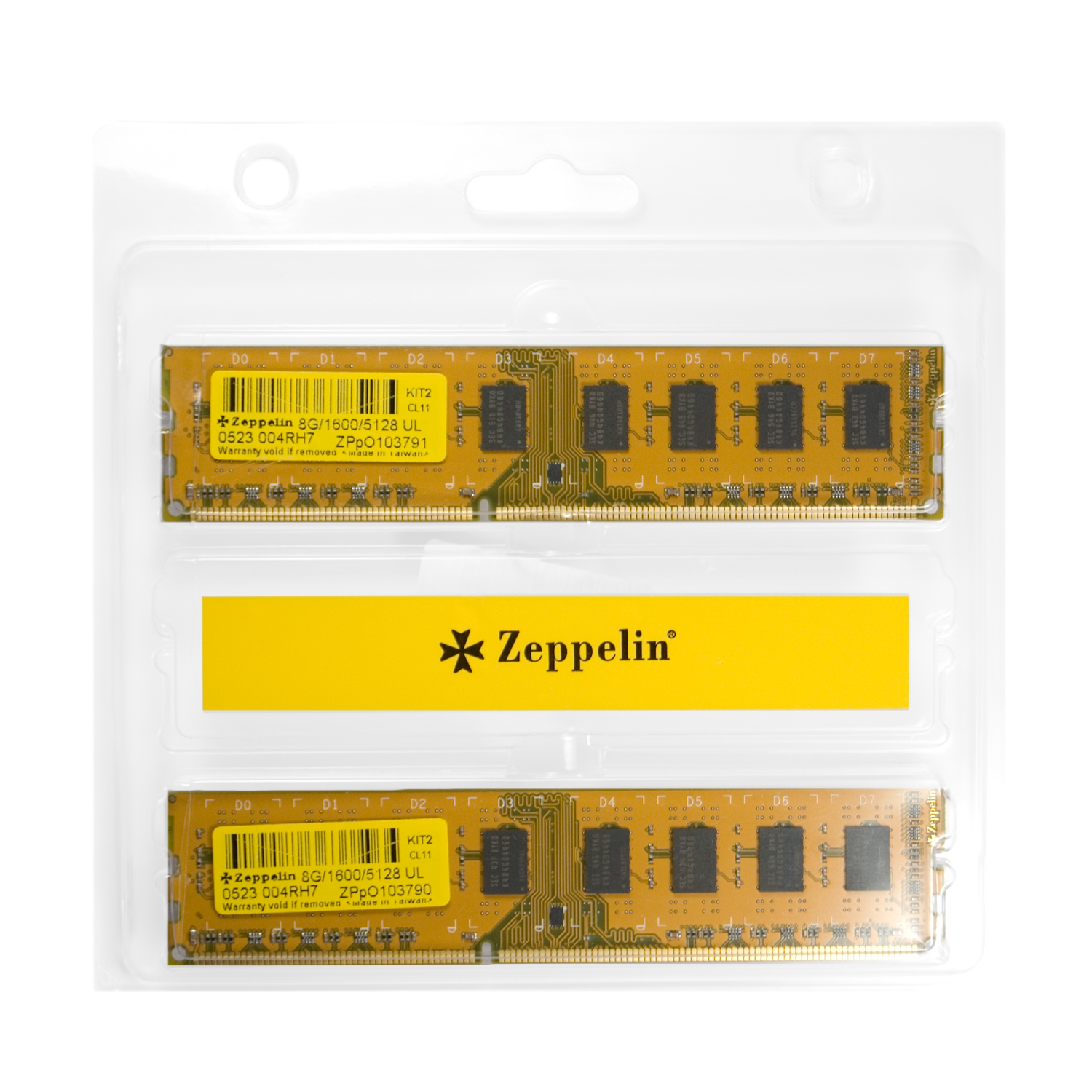 Zeppelin MEMORIE DDR DDR3 16GB frecventa 1600 Mhz, ZE-DDR3-16G1600-KIT