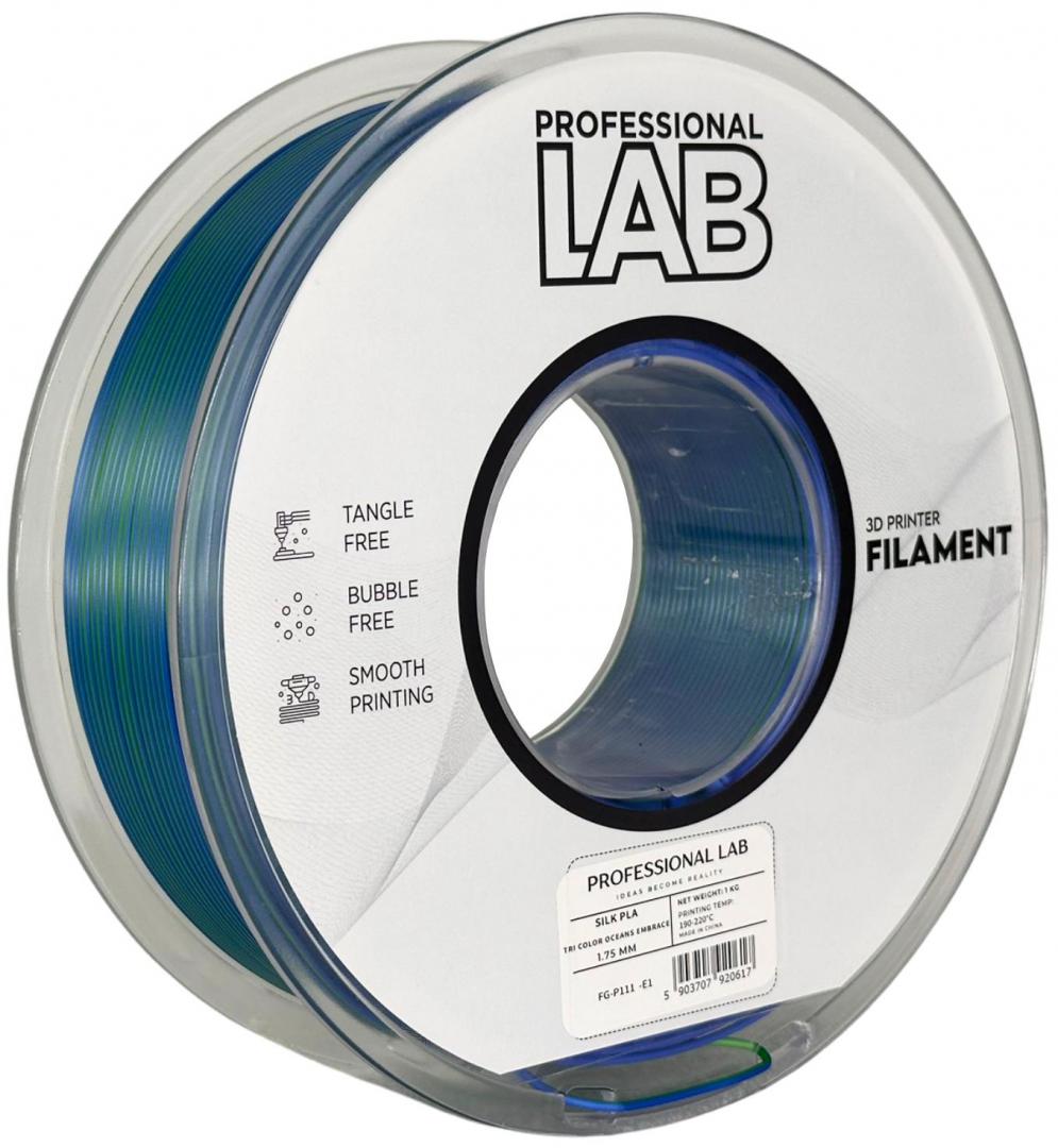 PROFESSIONAL LAB Silk PLA Tri Color Oceans Embrace | Prof. Lab, Diametru, SILK PLA OCEANS EMBRACE - imagine 3