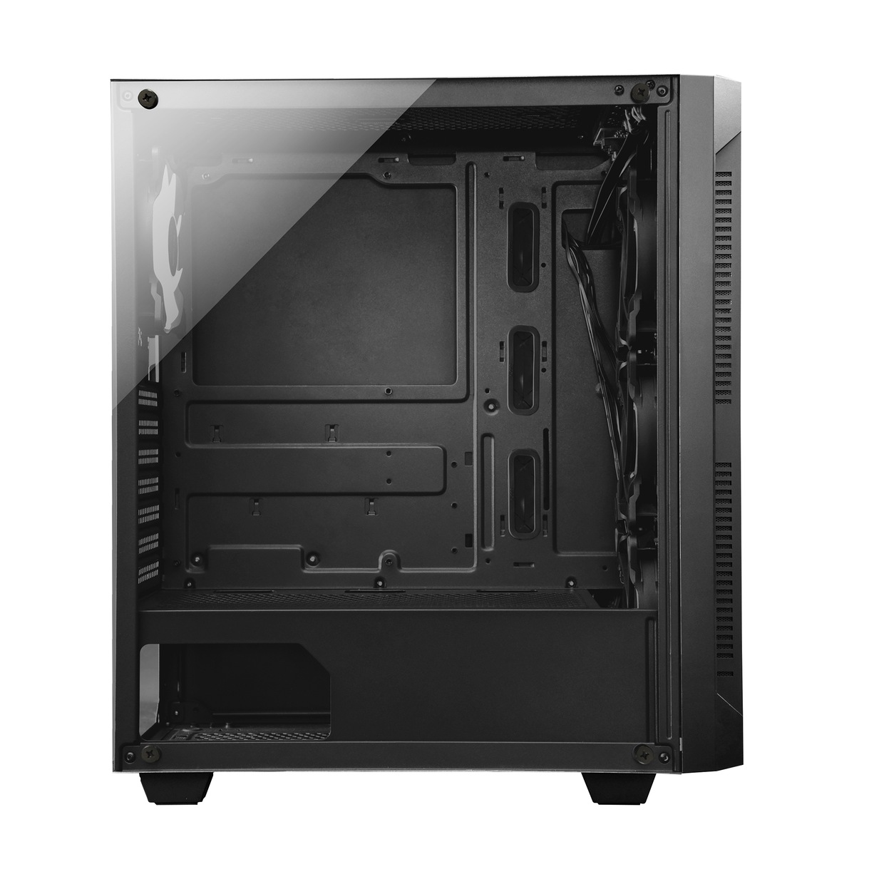 CHIEFTEC CARCASA, Middle Tower, ATX, HUNTER, fara sursa,sticla securizata, 4xfan, USB, GS-01B-OP - imagine 4