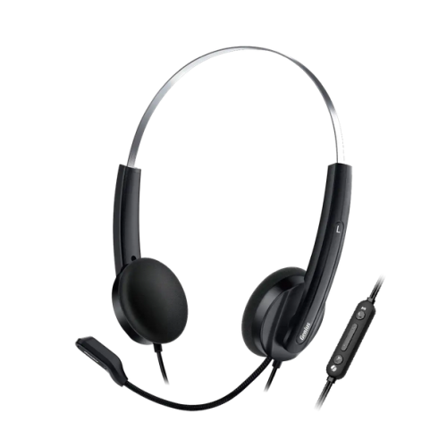 Genius CASTI HS-220U, cu fir, utilizare multimedia, USB Type-C, microfon pe brat, 31710032401