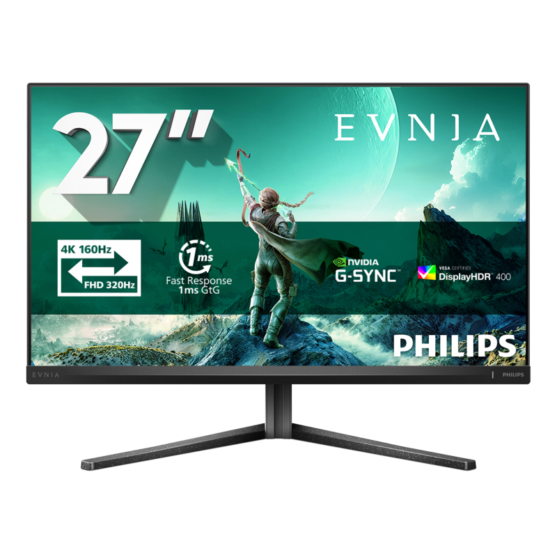 PHILIPS Monitor Consumer Evnia 3000, 27", 3840 x 2160 pixeli, Black, 27M2N3800A/00