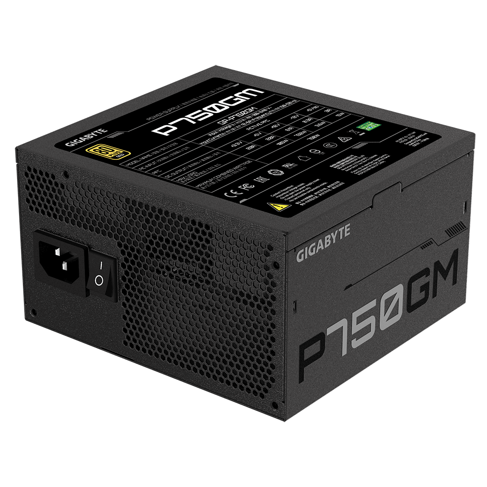 Gigabyte SURSA SURSA, 750 W, modulara, ATX 12V 2.31, fan 120 mm x 1, 80 Plus Gold, GP-P750GM - imagine 4