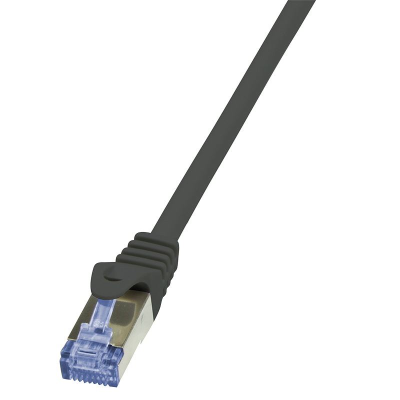 Logilink PATCH CORD S/FTP Cat6a, LSZH, cupru, 20 m, negru, AWG26, dublu ecranat, CQ3113S