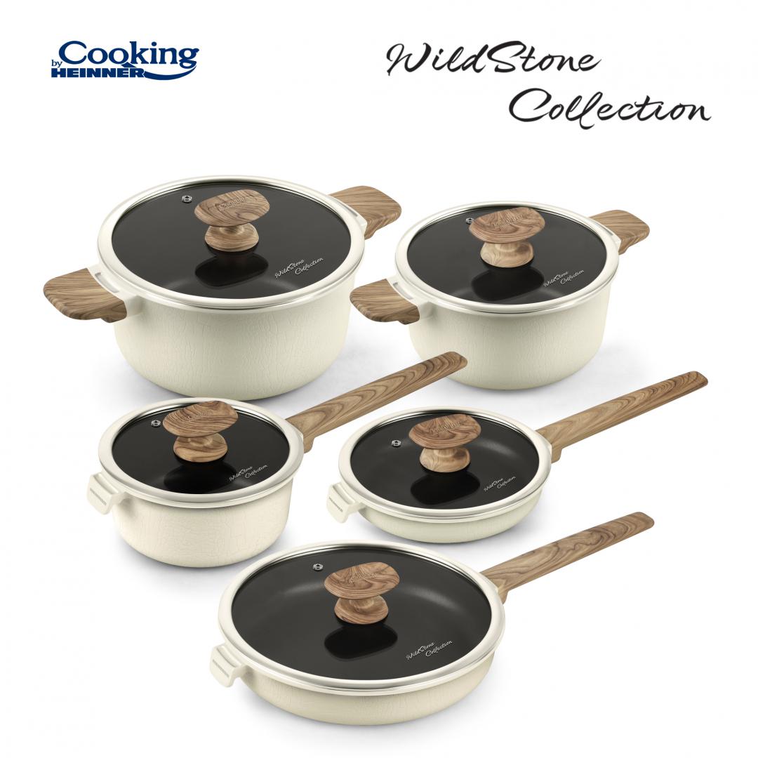 HEINNER TIGAIE ALUMINIU+CAPAC 26x5.5 CM, WILD STONE, COOKING BY, HR-JLG-W26T - imagine 4