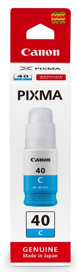 Canon Cartus Cerneala Original Cyan, GI-40C pentru G6040|G5040, 7.7K, 3400C001AA