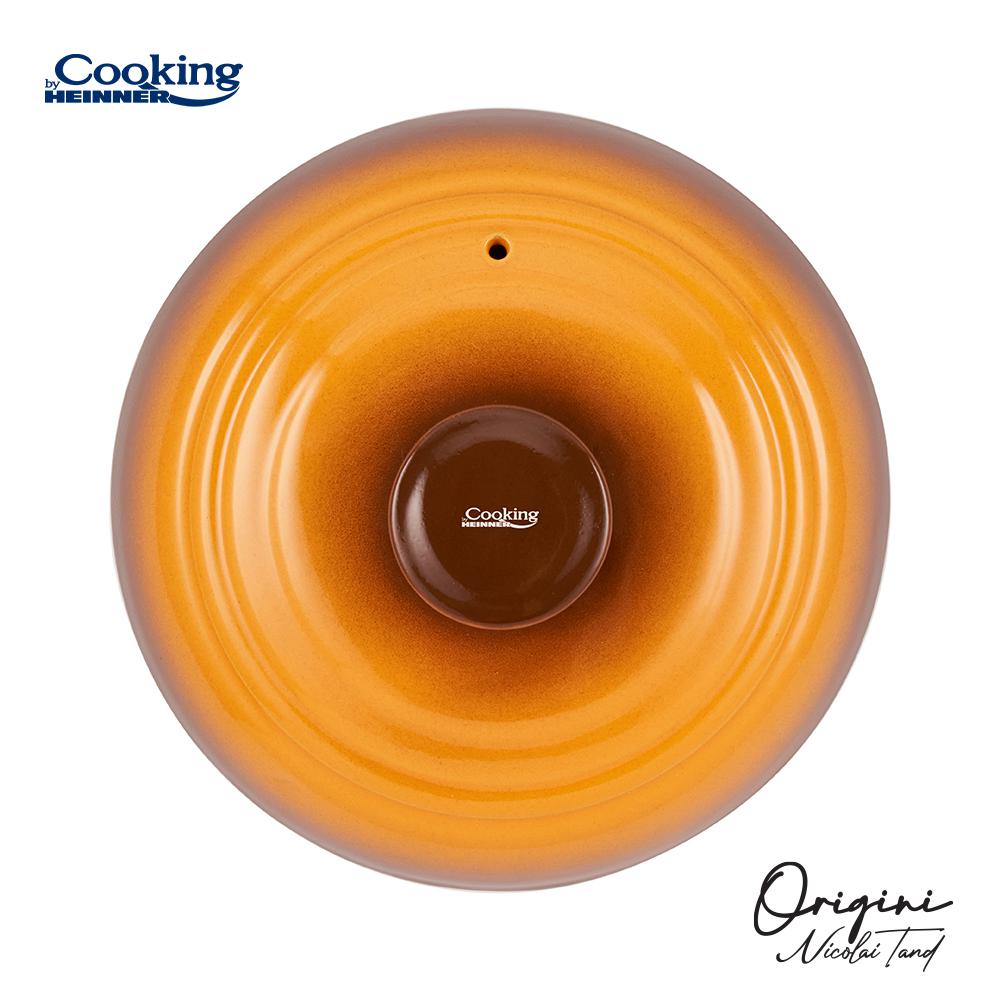 HEINNER OALA CERAMICA CU CAPAC, 19x19.5 CM, 6 L, NICOLAI TAND, ORIGINI, COOKING BY, HR-FJ-070 - imagine 7