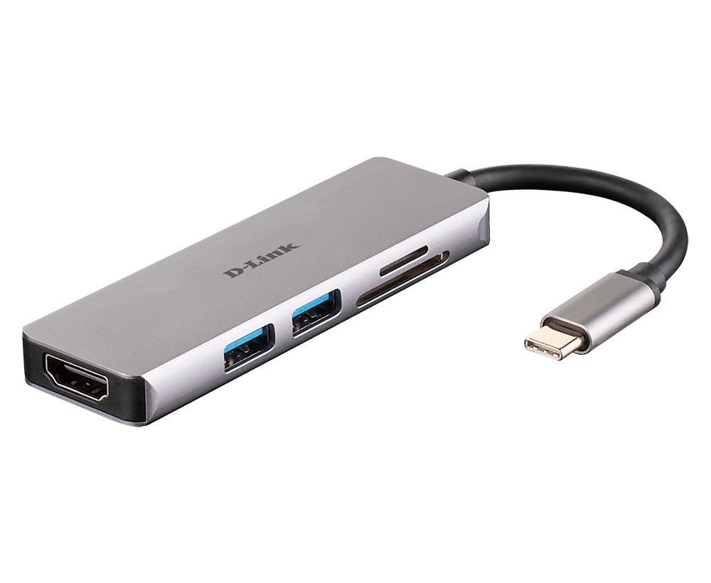 D-Link DOCKING Station, porturi SD/microSD Dual Card Reader x 1, USB 3.0 x 2, HDMI x 1, DUB-M530