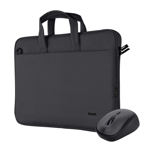 Trust Bologna Laptop Bag And Mouse Set Black, 24988