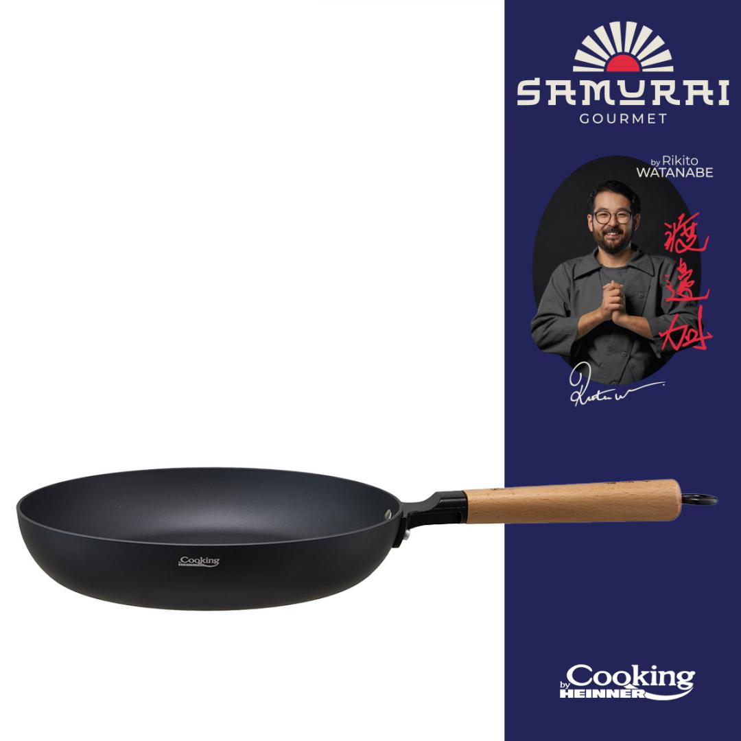 HEINNER TIGAIE ALUMINIU 26X5 CM, RIKITO WATANABE, SAMURAI GOURMET, COOKING BY, HR-SNT-T26