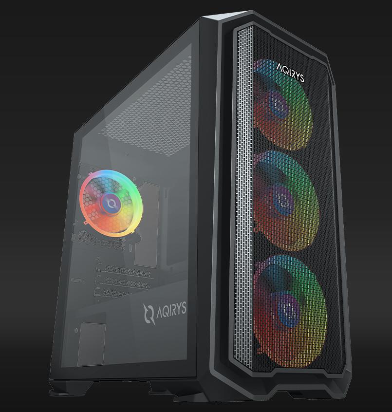AQIRYS Carcasa WEZEN, RGB, Mid Tower, Black, AQRYS_WEZENBK - imagine 3