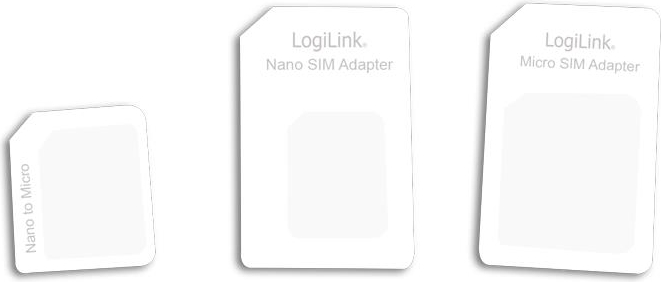 Logilink ADAPTOR pt. SIM, de la nano SIM, la standard SIM, AA0047
