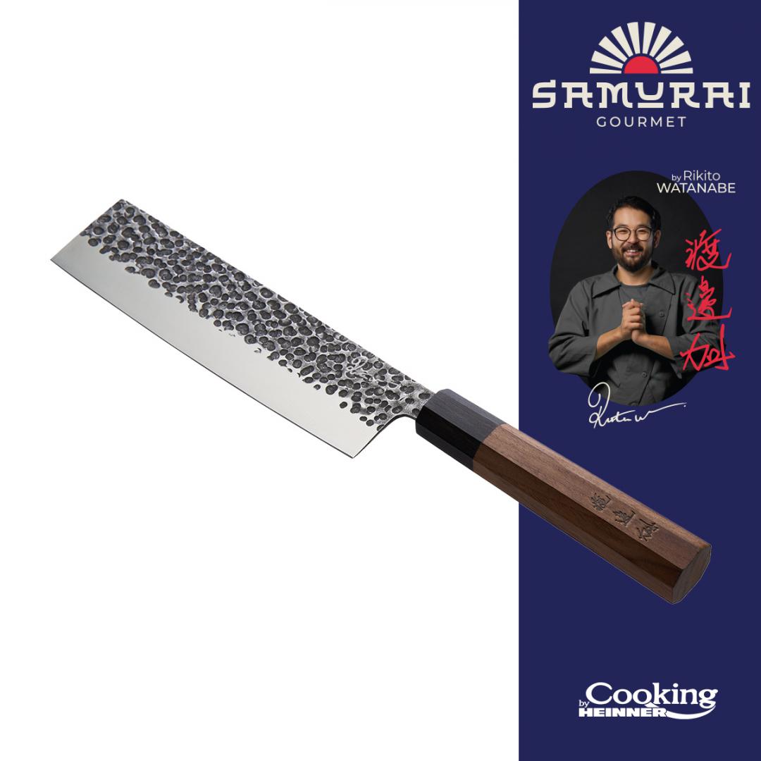 HEINNER CUTIT NAKIRI 18 CM, RIKITO WATANABE, SAMURAI GOURMET, COOKING BY, HR-EVI-RH18