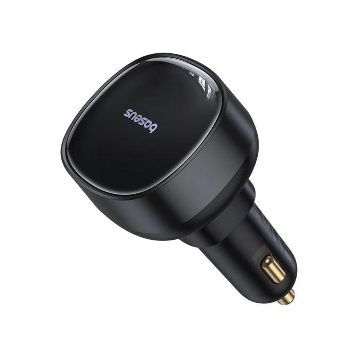 Baseus INCARCATOR auto Enjoyment Pro, 1 x USB Type-C cablu retractabil, 1 x USB, C00057800111-00