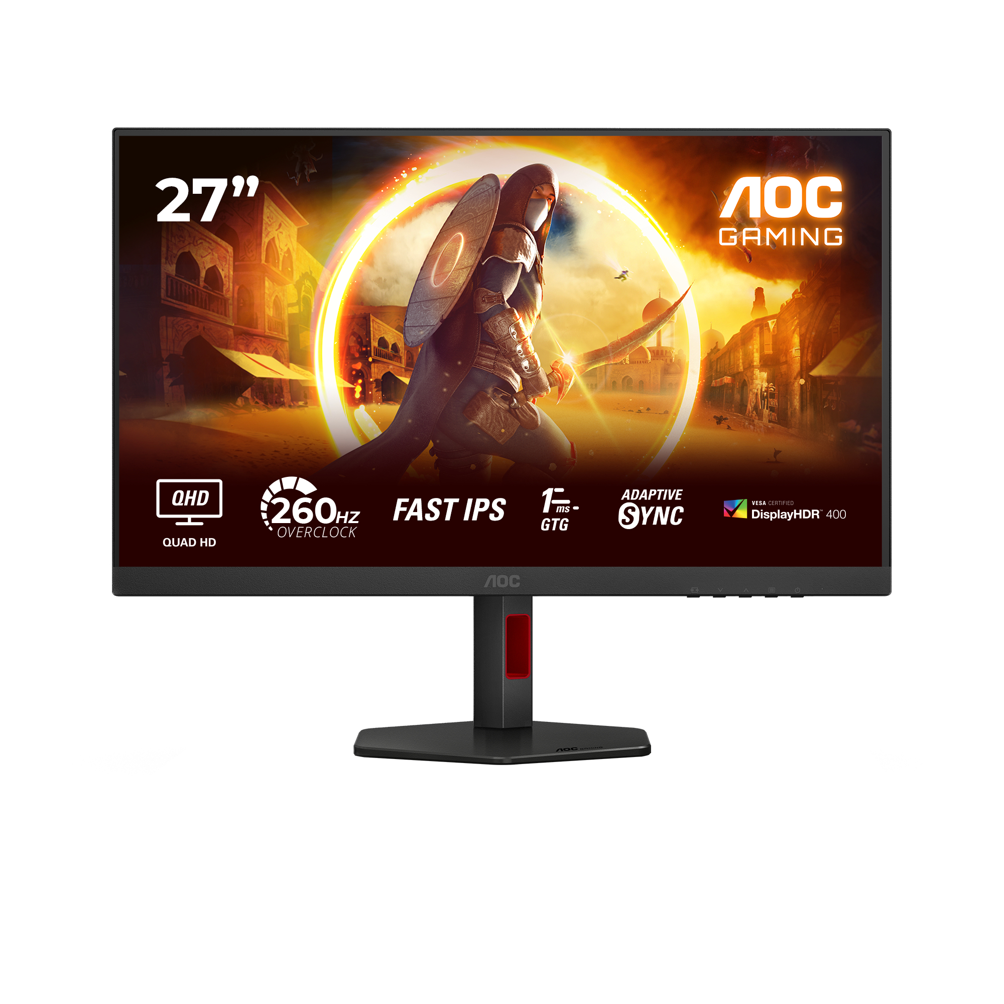 AOC Monitor Gaming Fast IPS LED 27, Q27G4ZR