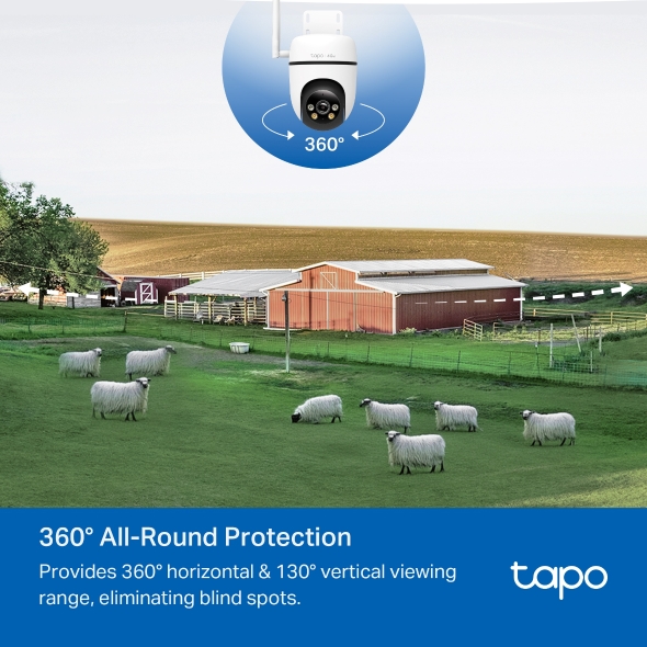 Tp-Link CAMERA IP, 3G/4G LTE + 1 x RJ-45, dome, pt.exterior, dist. IR 9 m, tip lentila, Tapo C501GW - imagine 6