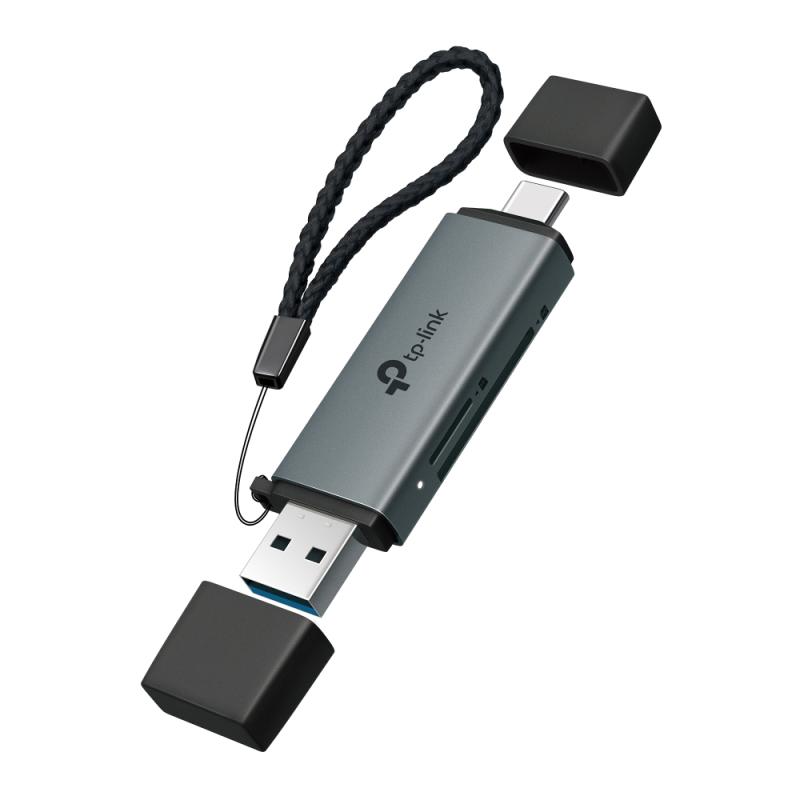 TP-LINK USB3.0 Type-C & Type-A to SD & microSD 3.0 Adapter, 1 × USB-C Connector, UA430D