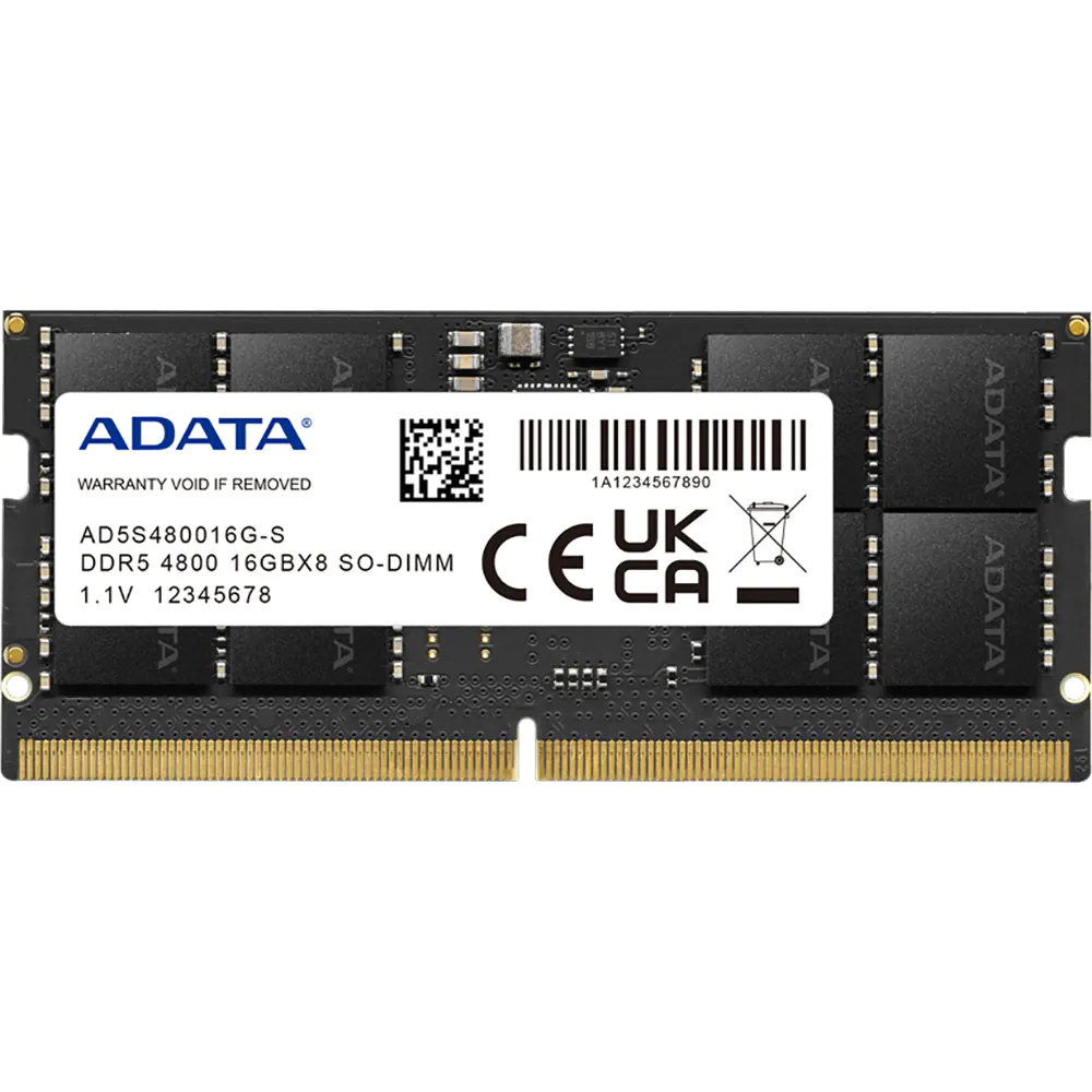 Adata SODIMM, 16GB DDR5, 4800 MHz, AD5S480016G-S