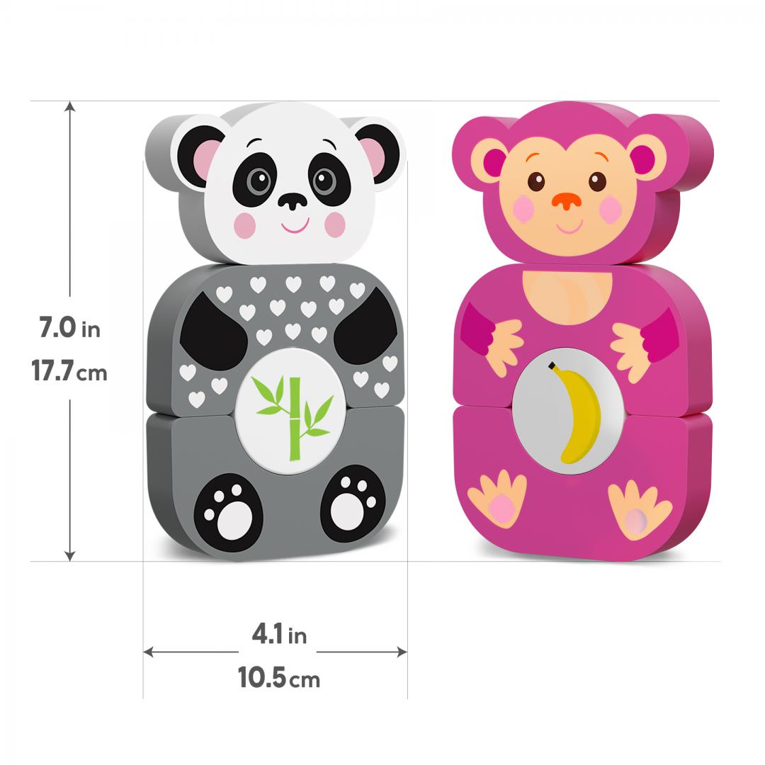 KIDS HITS GRADINA ZOOLOGICA PRIETENOASA DIN LEMN, KH20/001 - imagine 2