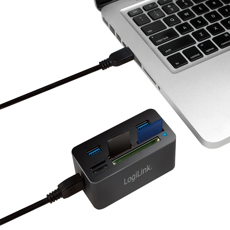 Logilink HUB extern, porturi USB: USB 3.0 x 3, conectare prin USB 3.0, alte porturi: SD, CR0042 - imagine 5