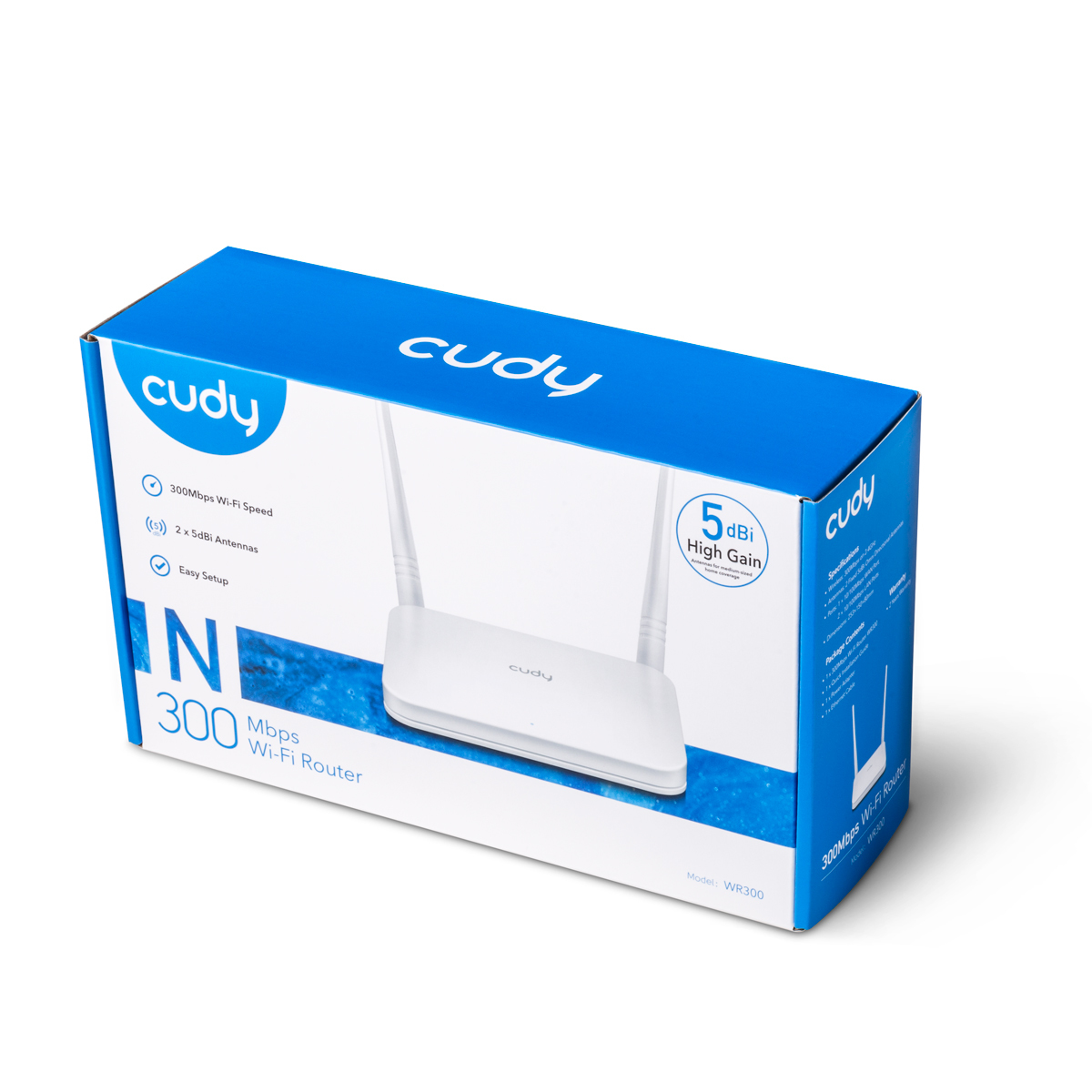 Cudy N300 Wi-Fi Router, WR300 - imagine 3