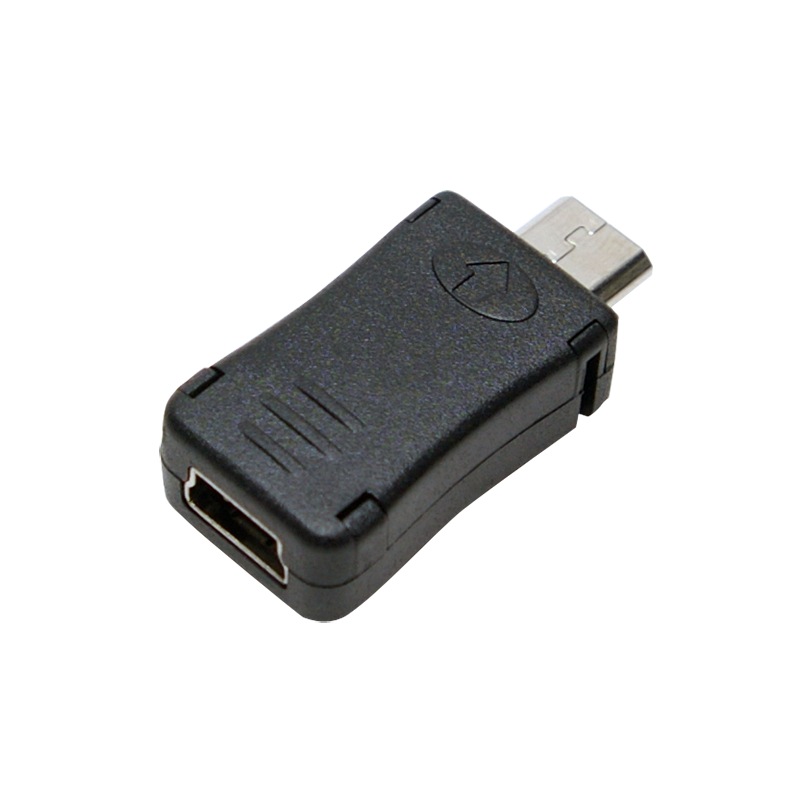 Logilink ADAPTOR, Micro-USB (T) la Mini-USB (M), negru, AU0010