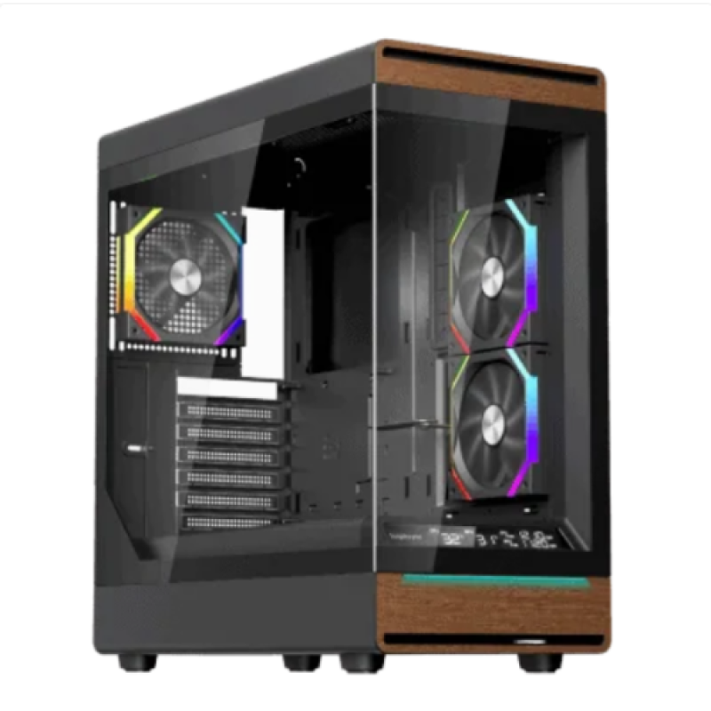 1st PLAYER Carcasa 1STPLAYER WD8-BK, RGB, Mid Tower, Black, WD8 BLACK