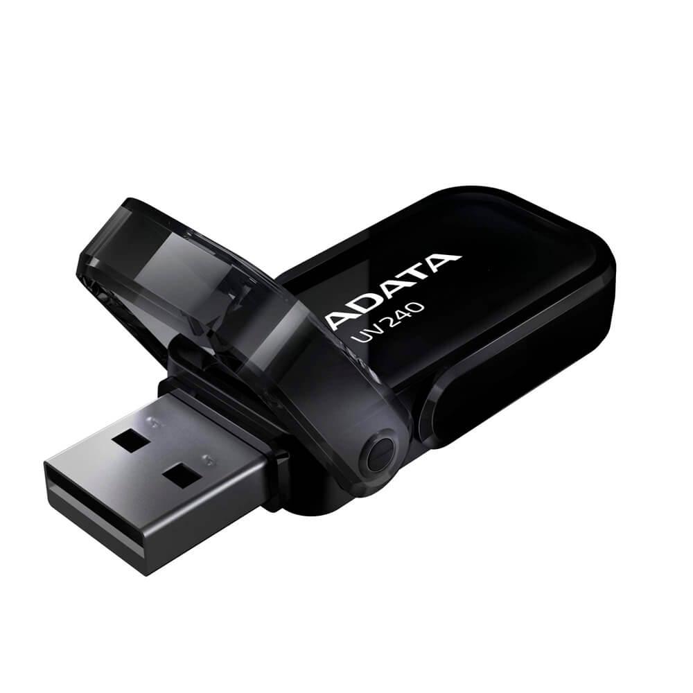 ADATA Memorie USB UV240 64 GB, USB 2.0, Negru, AUV240-64G-RBK