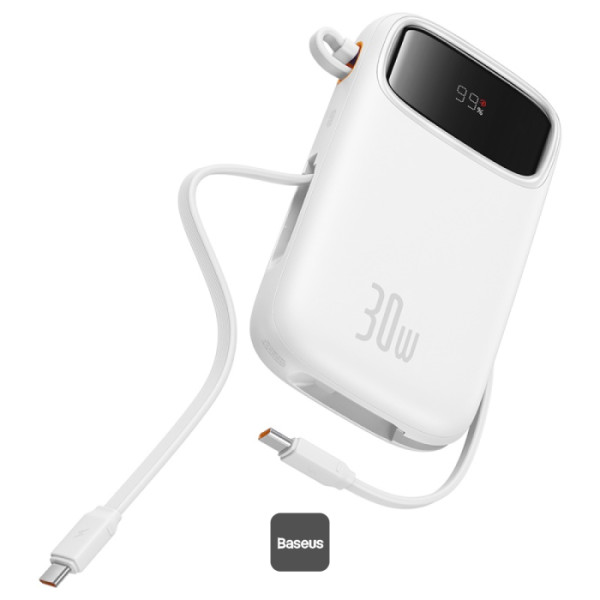Baseus POWER BANK Qpow2 Digital Display, 10000mAh, 30W, 2 x USB Type-C output/input, P10055008213-00