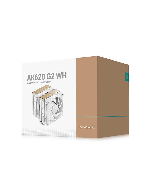 Deepcool COOLER AK620 G2 WH skt. Intel si AMD, racire cu aer, vent. 2 x 120mm, R-AK620G2-WHNNMN-GJD - imagine 4