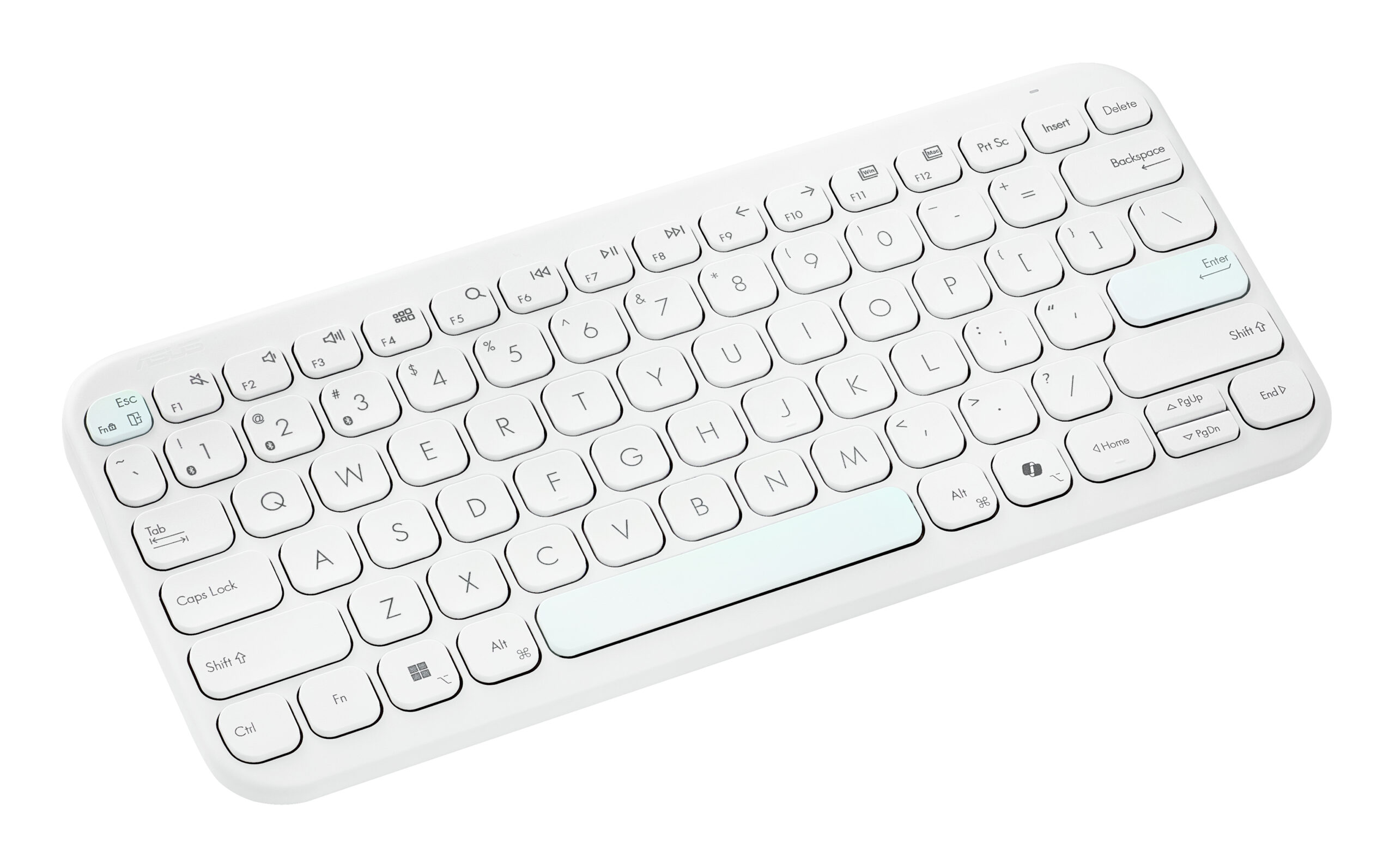 Asus KW100 KEYBOARD WHITE, 90XB0880-BKB4F0 - imagine 2
