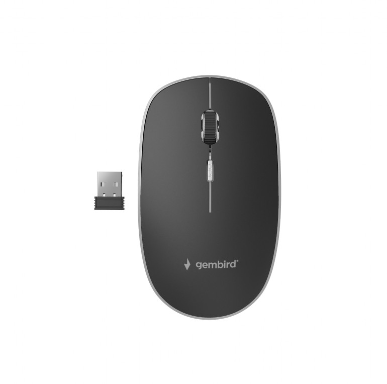 Gembird MOUSE, PC sau NB, wireless, 2.4GHz, optic, 1600 dpi, butoane/scroll 4/1, silent, MUSW-4BS-01