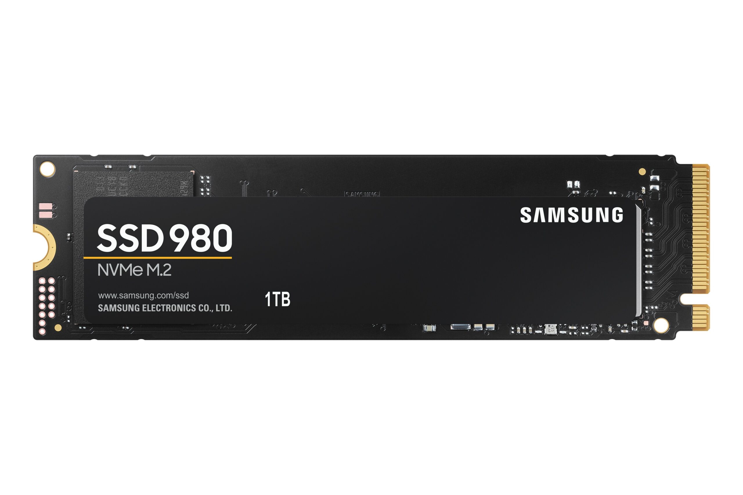 Samsung SSD, 980, 1TB, M.2, PCIe Gen3.0 x4, V-Nand 3bit MLC, R/W: 3500 MB/s/3000 MB/s, MZ-V8V1T0BW