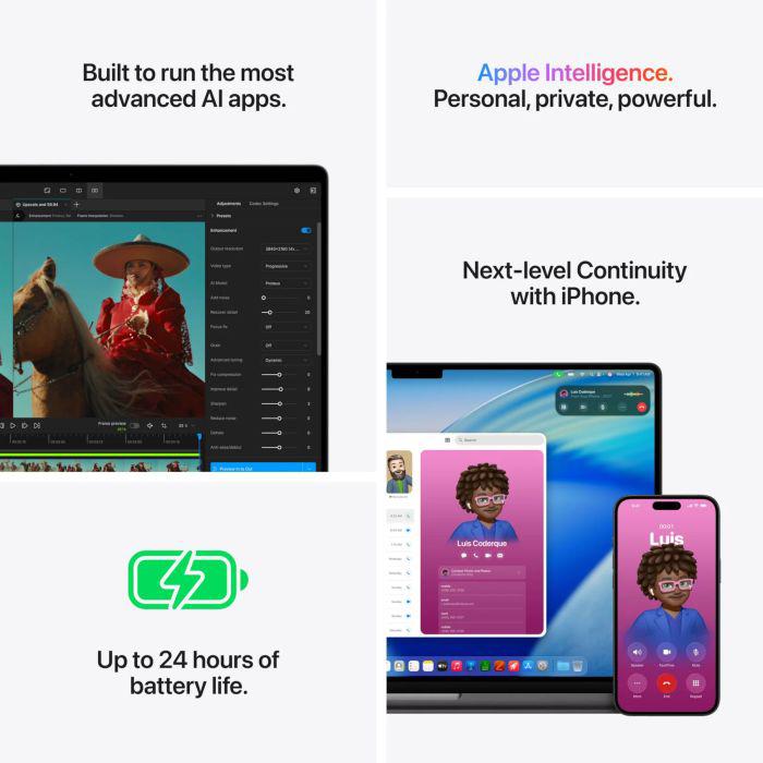 Apple MP16 M5m CPU-18/GPU-40/48GB/2TB INT BK, MGEE4RO/A - imagine 6