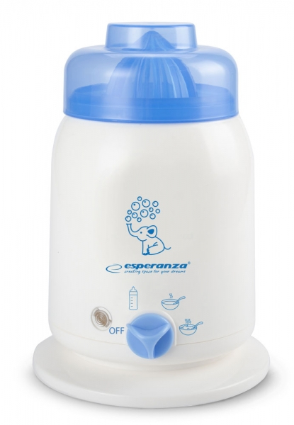 Esperanza Incalzitor de biberon TASTY 100W 500ml Alb/Albastru, EKB001