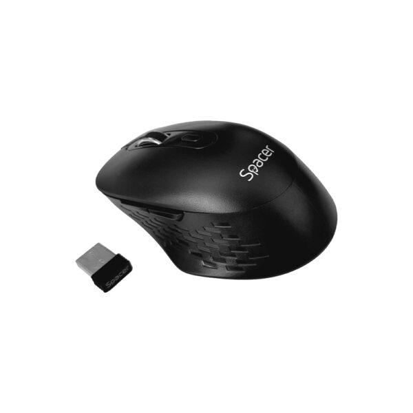 SPACER Mouse Wireless, 1600 dpi, Negru, SPMO-WS02-BT
